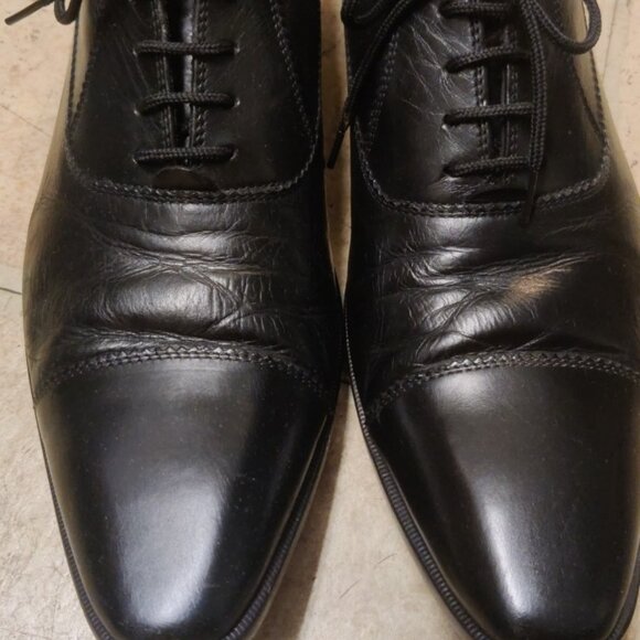 Donald J Pliner Clyde balmoral cap toe oxfords 9.5M vibram soles made italy - Picture 1 of 9